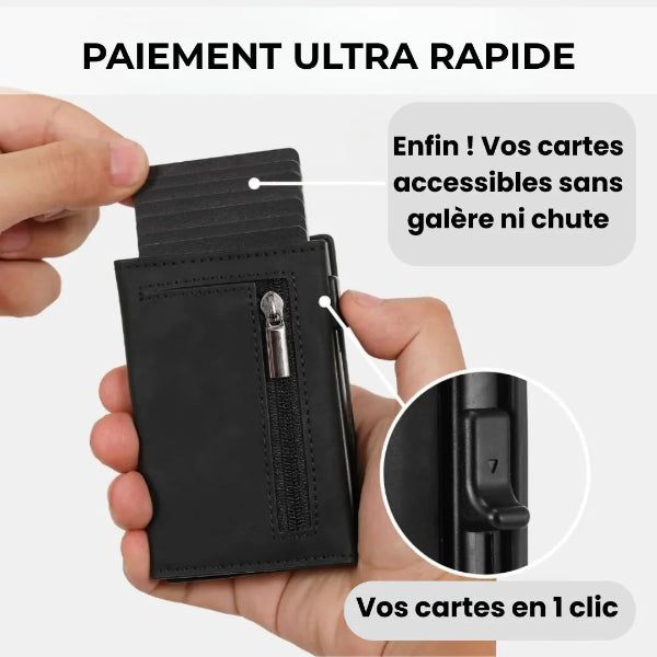 Portefeuille RFID - Portefeuille mini ejection